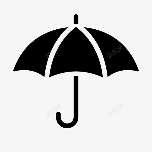 伞气候保护图标svg_新图网 https://ixintu.com 下雨 保护 气候
