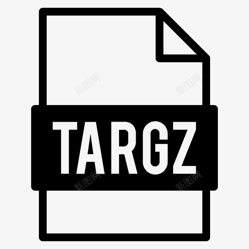 targz文件文件扩展名图标svg_新图网 https://ixintu.com solid targz vol 扩展名 文件 格式 类型