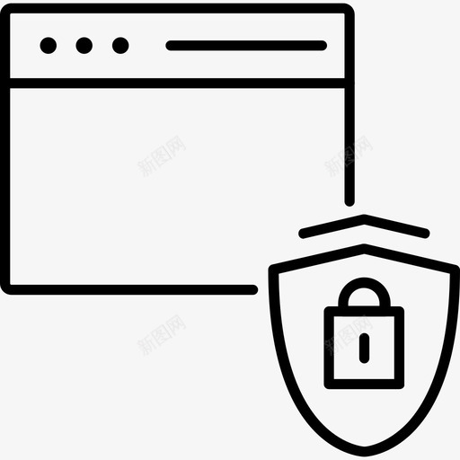 链接密码保护图标svg_新图网 https://ixintu.com vpn 保护 密码 站点 链接