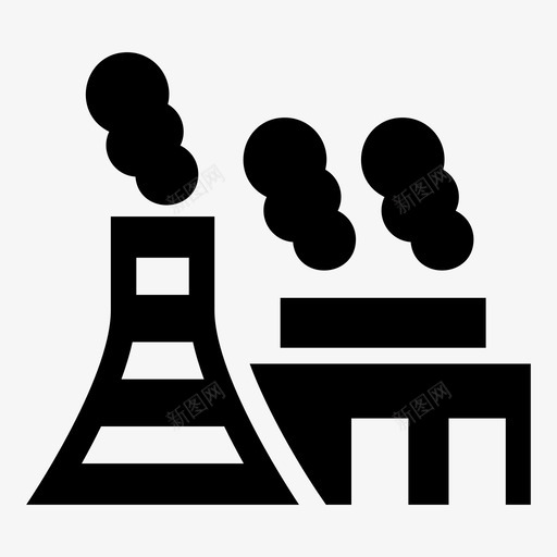 污染空气保护图标svg_新图网 https://ixintu.com 保护 垃圾 污染 环境 空气 自然