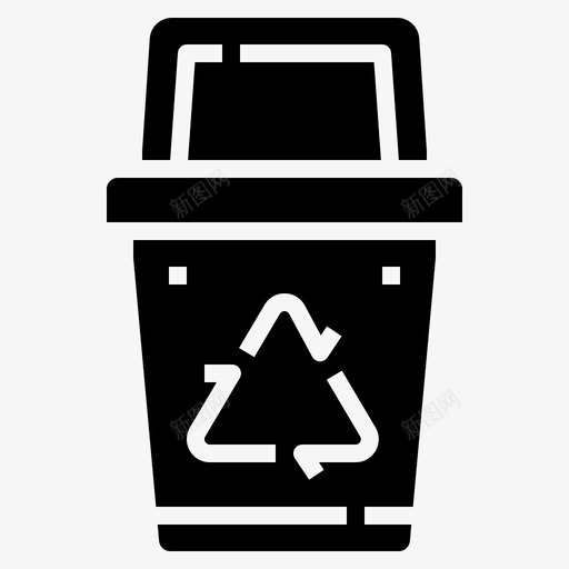 垃圾生态环境图标svg_新图网 https://ixintu.com 再循环 垃圾 废物 环境 生态