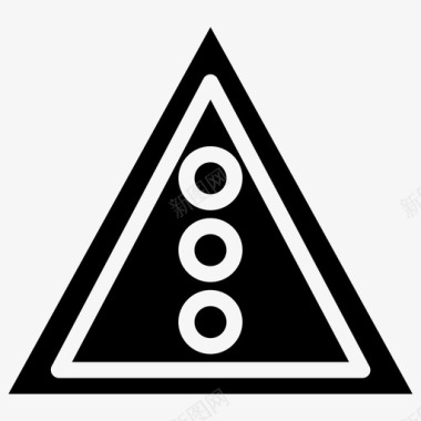 交通标志警告汽车配件图标图标