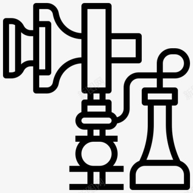 电话电话历史2线性图标图标