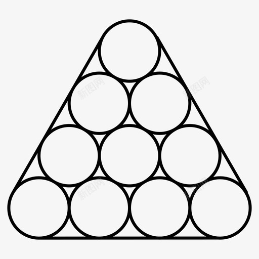 斯诺克球棋盘游戏图标svg_新图网 https://ixintu.com 斯诺克 棋盘 游戏 细线 运动