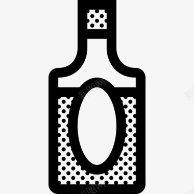 威士忌瓶酒精饮料图标图标