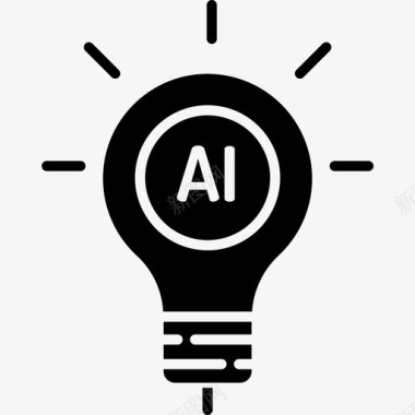 创新人工智能52字形图标图标