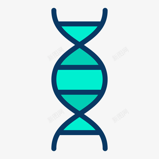 Dna科学97线性颜色图标svg_新图网 https://ixintu.com Dna 科学 线性 颜色