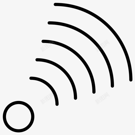 wifiinternet网络图标svg_新图网 https://ixintu.com internet lineset202 web wifi 信号 基本 粗体 网络