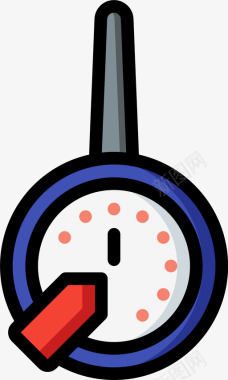 定时器蒸馏和酿造5线性颜色图标图标