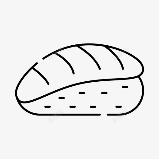 寿司面包美食图标svg_新图网 https://ixintu.com 寿司 日式 简约 美食 面包 风格