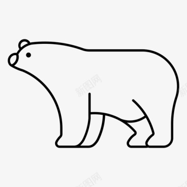 北极熊动物哺乳动物图标图标