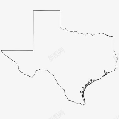 德克萨斯州美国美利坚合众国图标图标