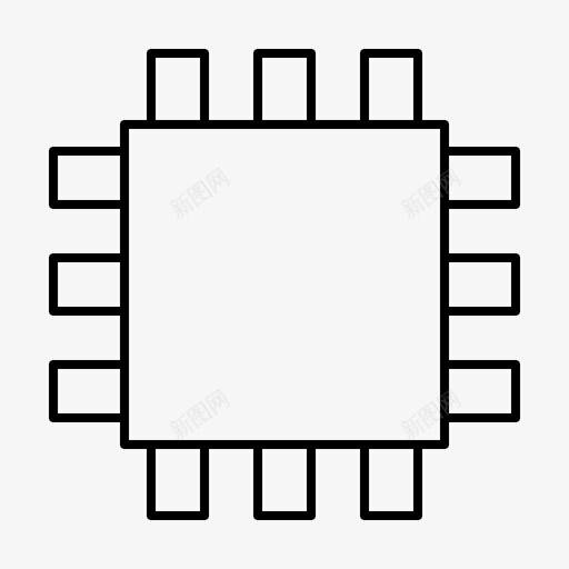 电路半导体板电路连接电子半导体图标svg_新图网 https://ixintu.com 主板微芯片 处理器cpu 媒体插图 电子半导体 电路半导体板 电路连接