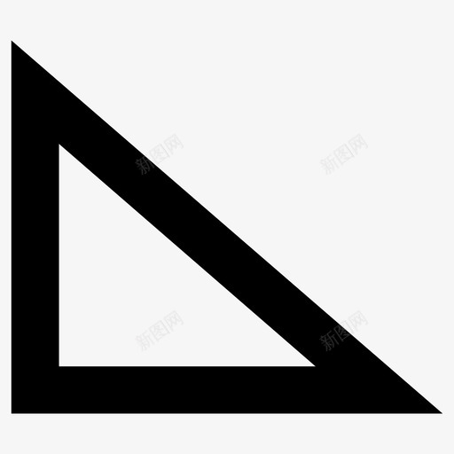 三角形几何学数学图标svg_新图网 https://ixintu.com 三角形 几何学 形状 数学 直角