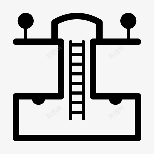 地堡藏身处庇护所图标svg_新图网 https://ixintu.com 图标 地下 地堡 安全线 密室 庇护所 掩体 私人 藏身 身处