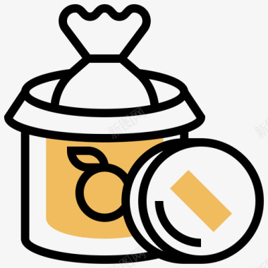 垃圾桶烧烤派对4黄影图标图标