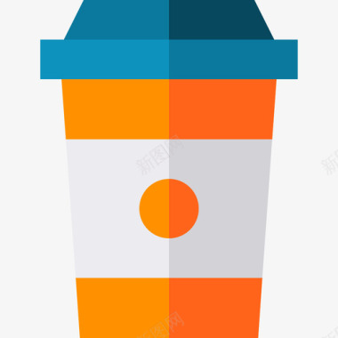 咖啡杯高中6扁平图标图标