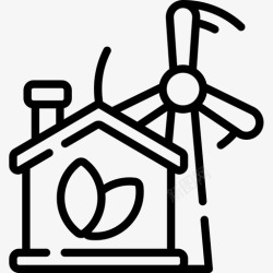 50环保环保型智能家居50线性图标高清图片