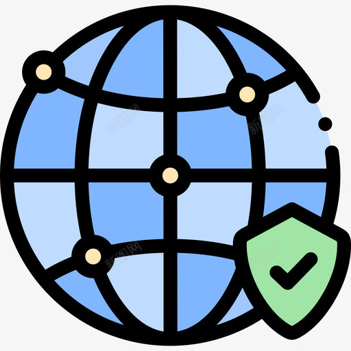 安全数据保护36线性颜色图标svg_新图网 https://ixintu.com 保护 安全 数据 线性 颜色