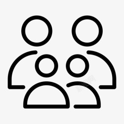 家庭社区家庭社区团体图标高清图片