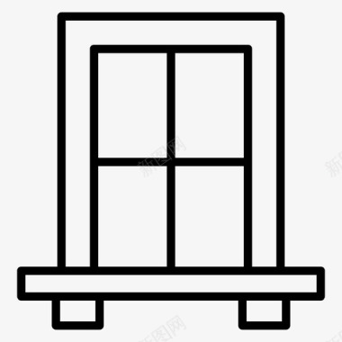 窗户建筑住宅图标图标