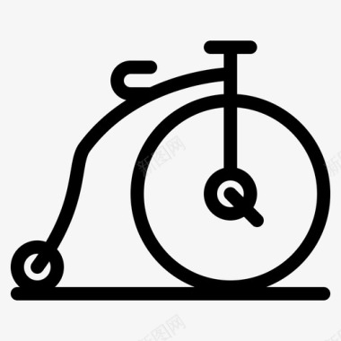 自行车旧车交通工具图标图标