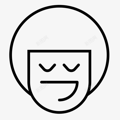 男孩表情符号睡眠图标svg_新图网 https://ixintu.com 1行 微笑 男孩 睡眠 符号 表情