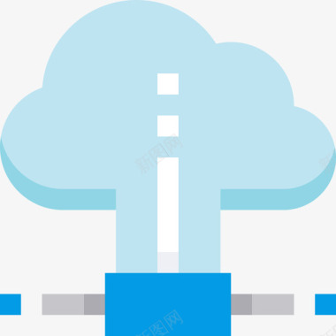 云计算网络与安全2平面图标图标