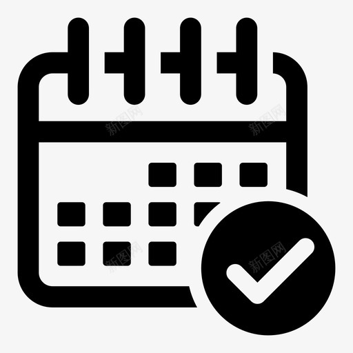 事件日历每日图标svg_新图网 https://ixintu.com 事件 周 日历 日期 日程表 每日