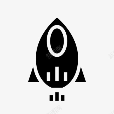 助推火箭宇宙飞船加速创业网络图标图标