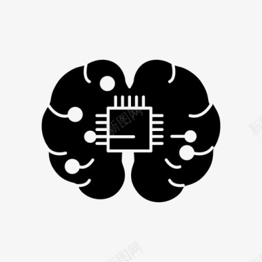 微型思维大脑创造性思维图标图标