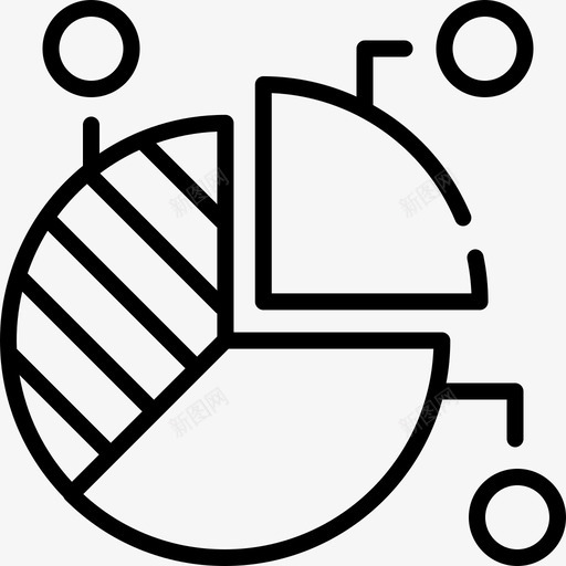饼图业务342线性图标svg_新图网 https://ixintu.com 业务 线性 饼图