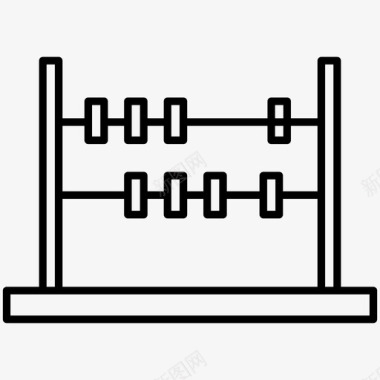 算盘数学工具数学图标图标