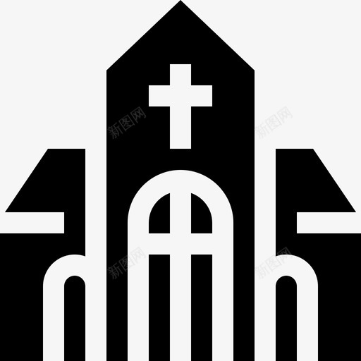 教堂葬礼18人满为患图标svg_新图网 https://ixintu.com 人满为患 教堂 葬礼