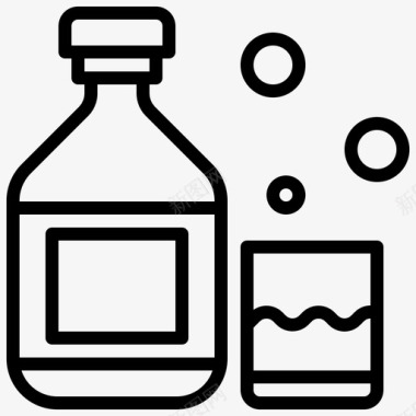 白兰地酒精酒精饮料图标图标