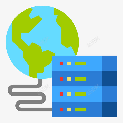 数据中心计算机网络8扁平图标svg_新图网 https://ixintu.com 扁平 数据中心 计算机网络8