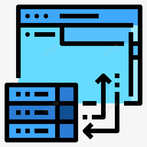 网页托管网页开发75线颜色图标svg_新图网 https://ixintu.com 开发 托管 网页 颜色