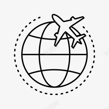 世界旅游环球购物图标图标