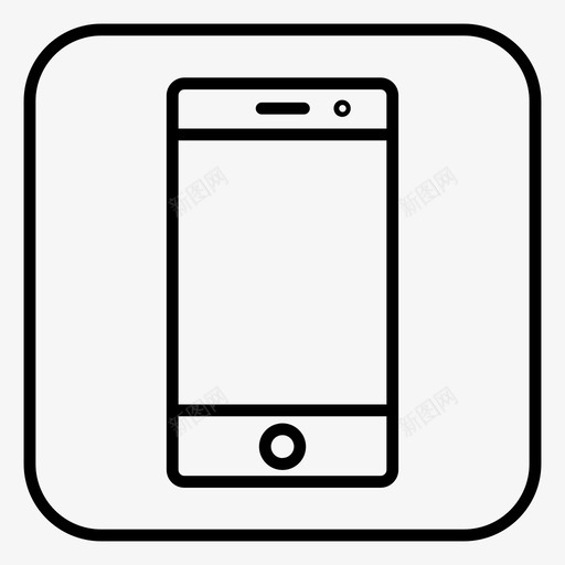 智能手机设备小工具图标svg_新图网 https://ixintu.com 小工 工具 手机 技术 智能 移动 设备
