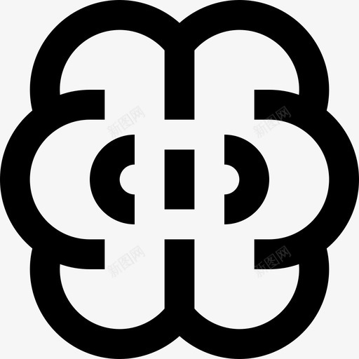 大脑国际象棋6直线型图标svg_新图网 https://ixintu.com 国际象棋 大脑 直线 线型