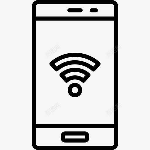 Wifi通信171线性图标svg_新图网 https://ixintu.com Wifi 线性 通信171