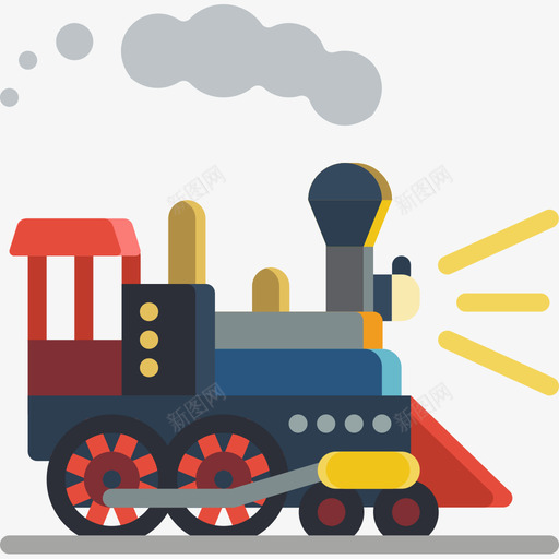 火车蒸汽朋克3号平的图标svg_新图网 https://ixintu.com 3号 平的 朋克 火车 蒸汽