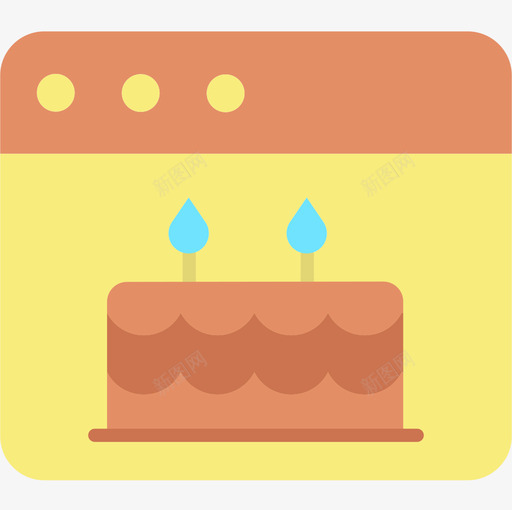 生日蛋糕聚会和庆祝19扁平图标svg_新图网 https://ixintu.com 庆祝 扁平 生日蛋糕 聚会