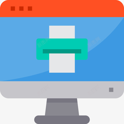 打印机网站和windows界面4平面图标svg_新图网 https://ixintu.com windows 平面 打印机 界面 网站