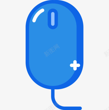 鼠标tech16蓝色图标图标