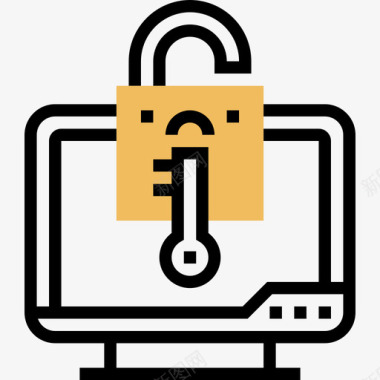 加密数据网络抢劫7黄影图标图标