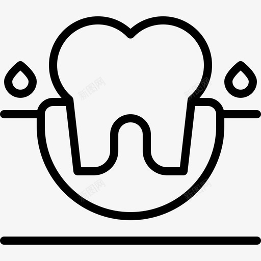 出血牙医54线状图标svg_新图网 https://ixintu.com 出血 牙医 线状