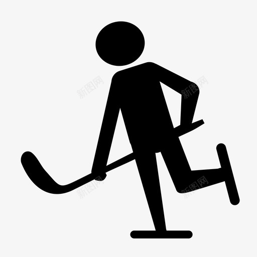 曲棍球运动员设备冰球图标svg_新图网 https://ixintu.com 冰球 户外 曲棍球 棍棒 游戏 设备 运动员