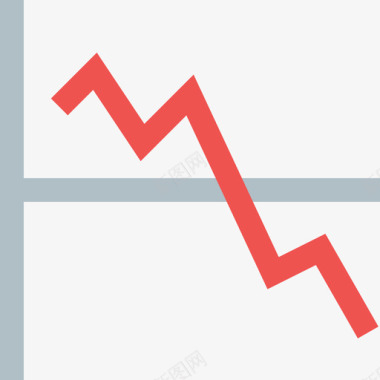 损失统计图表2扁平图标图标