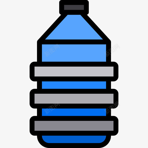 塑料瓶生态174线性颜色图标svg_新图网 https://ixintu.com 塑料瓶 生态174 线性颜色
